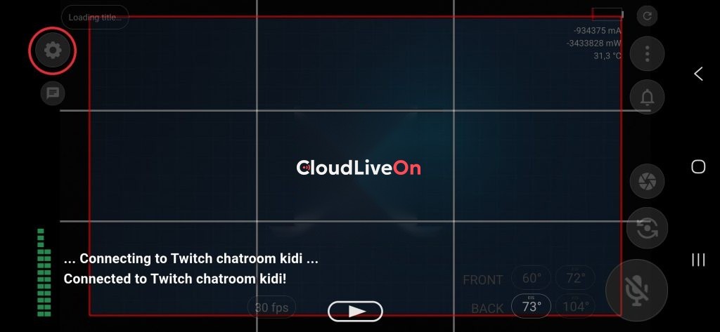 Abre IRL Pro y busca el icono de Configuración